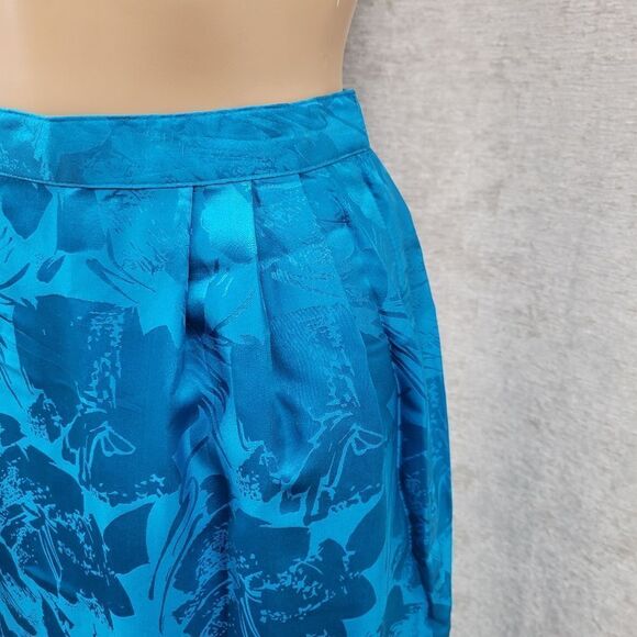 Anne Crimmins Vintage Matching Silk Skirt Set Blue Purple Fuschia Sequin Blazer - Picture 3 of 14